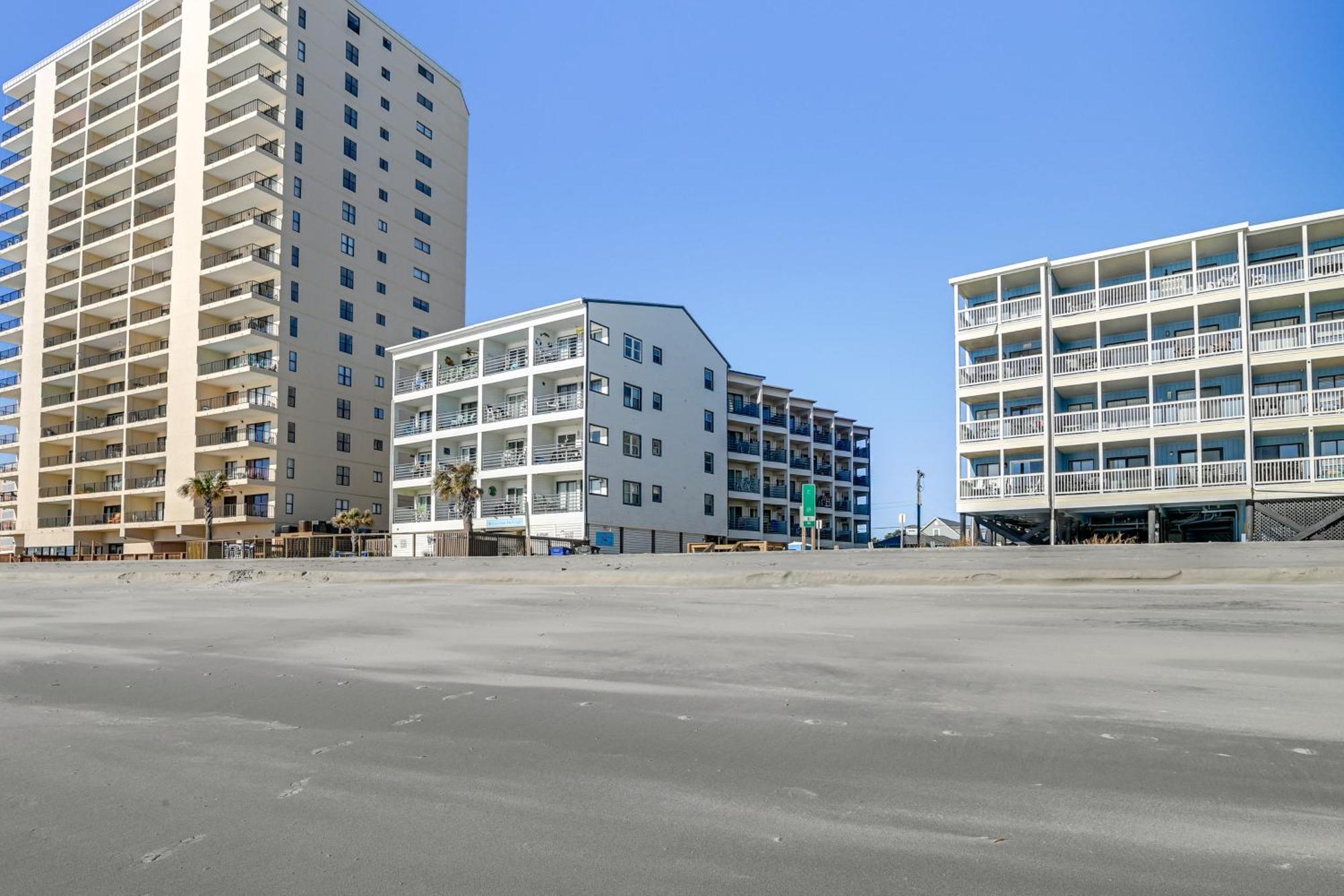Cozy Beachfront Condo With Wifi, Views And Pool Access Myrtle Beach Eksteriør billede