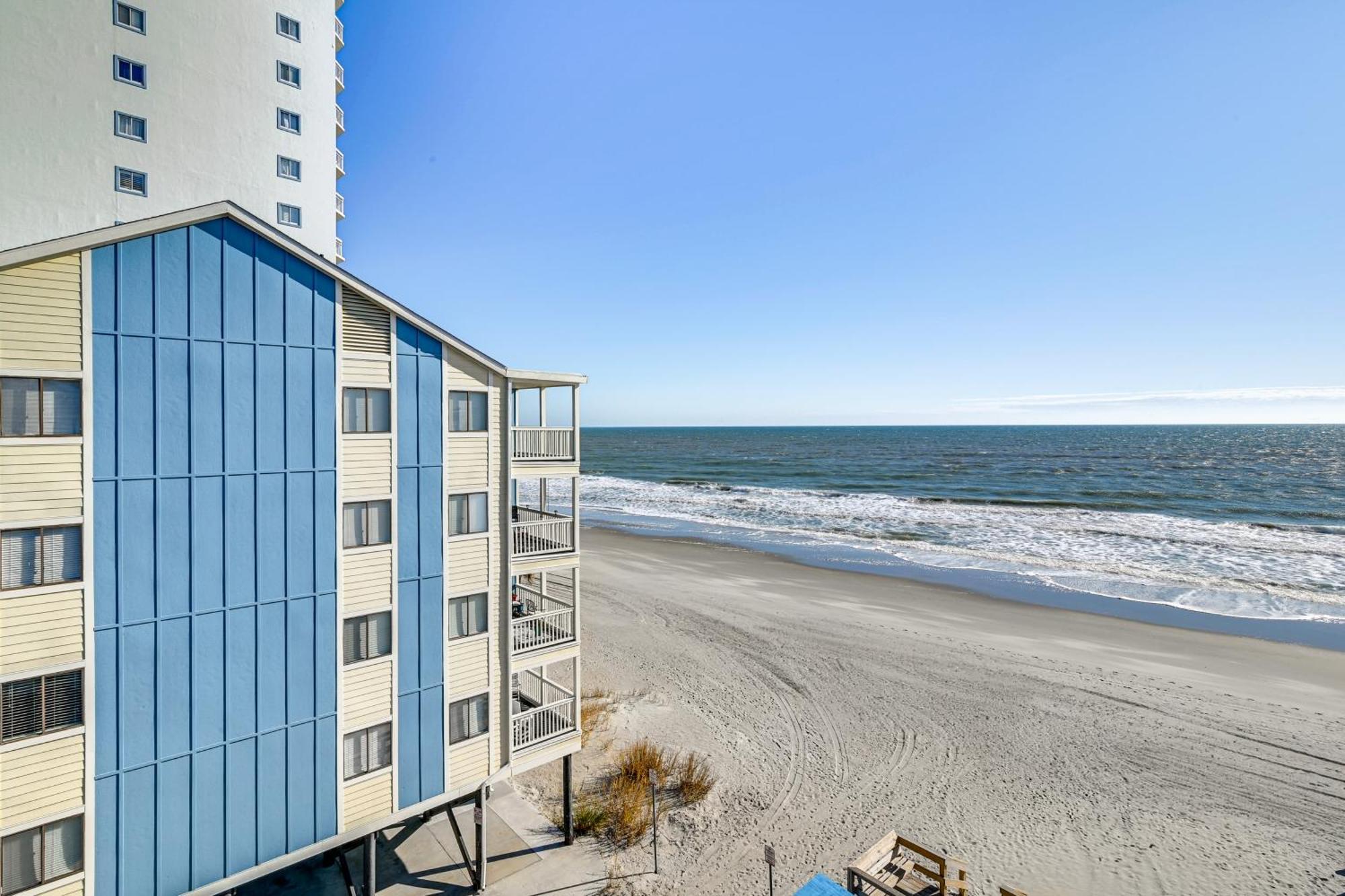 Cozy Beachfront Condo With Wifi, Views And Pool Access Myrtle Beach Eksteriør billede