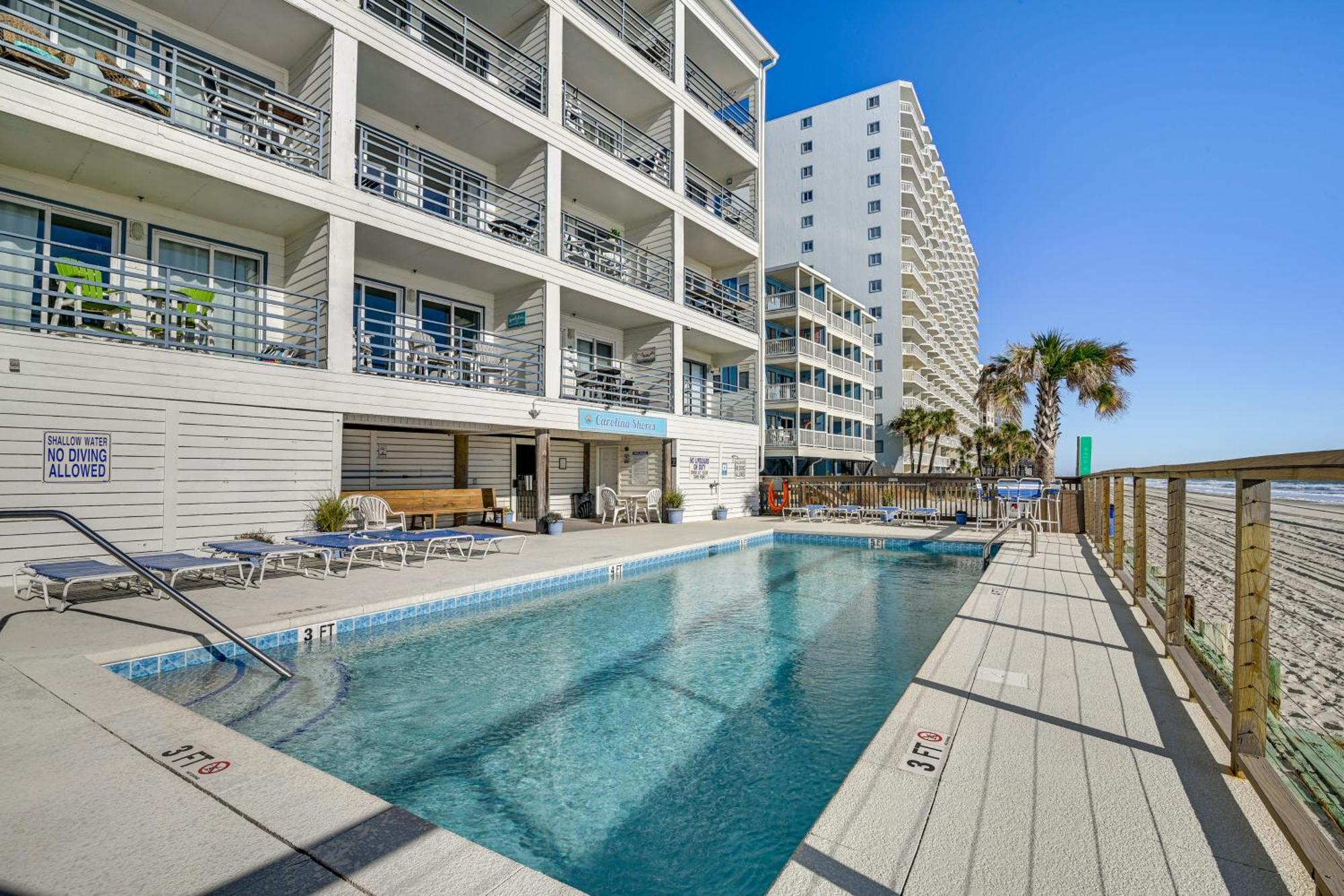 Cozy Beachfront Condo With Wifi, Views And Pool Access Myrtle Beach Eksteriør billede